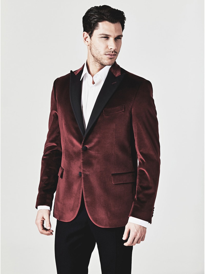 blazer velours homme