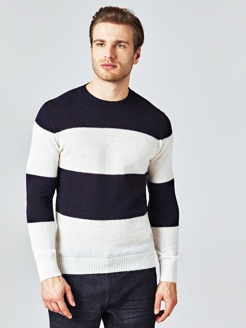 guess striped jumper