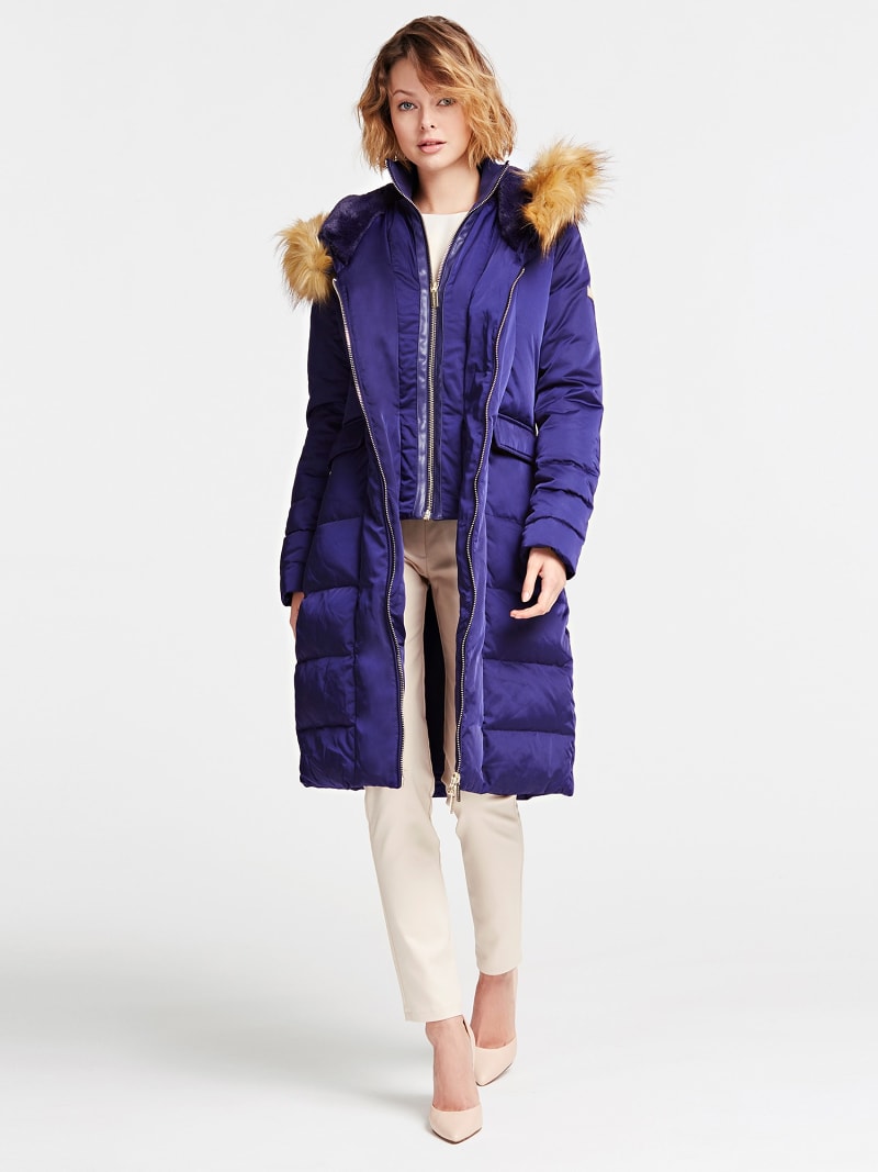 guess purple jacket