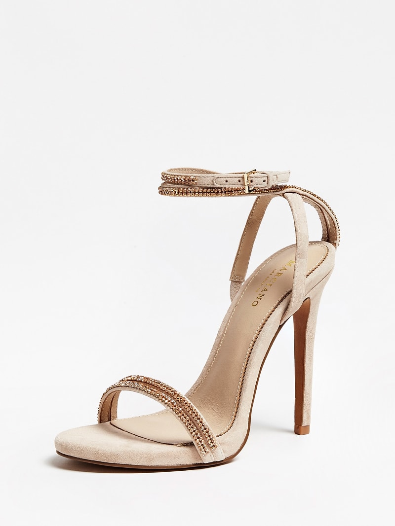 guess nude sandals