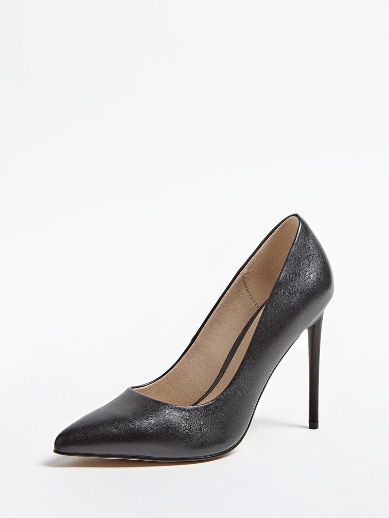 genuine leather pumps