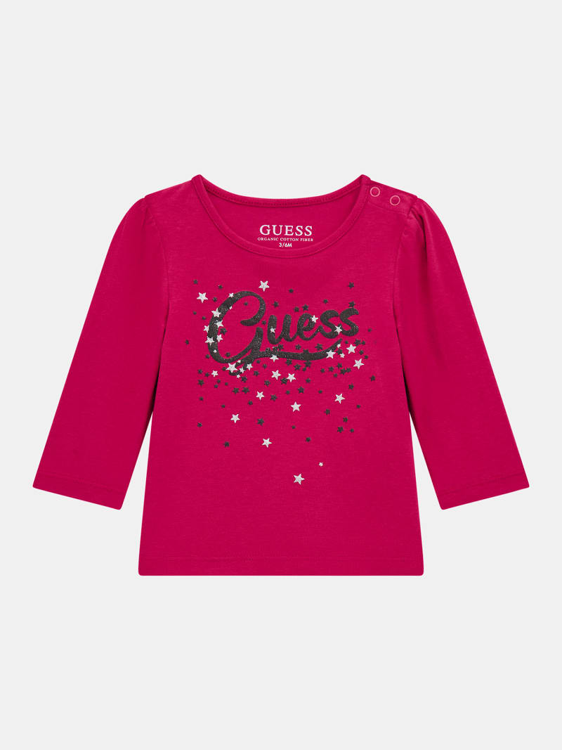 GUESS Kids Jersey glitter t shirt Girls