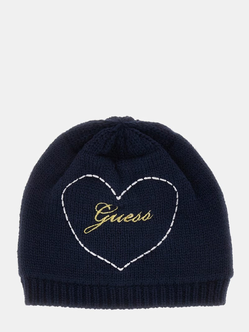GUESS Kids Bonnet broderie avec logo frontal Fille