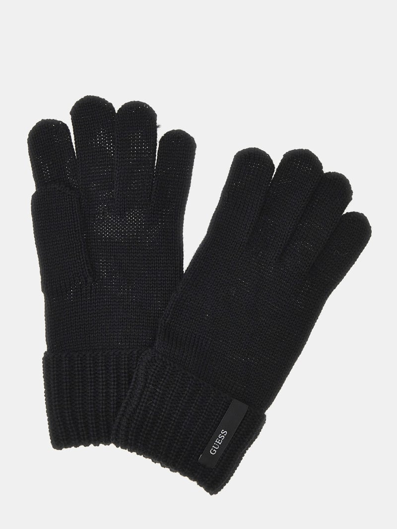 Handschuhe mit Strickverarbeitung