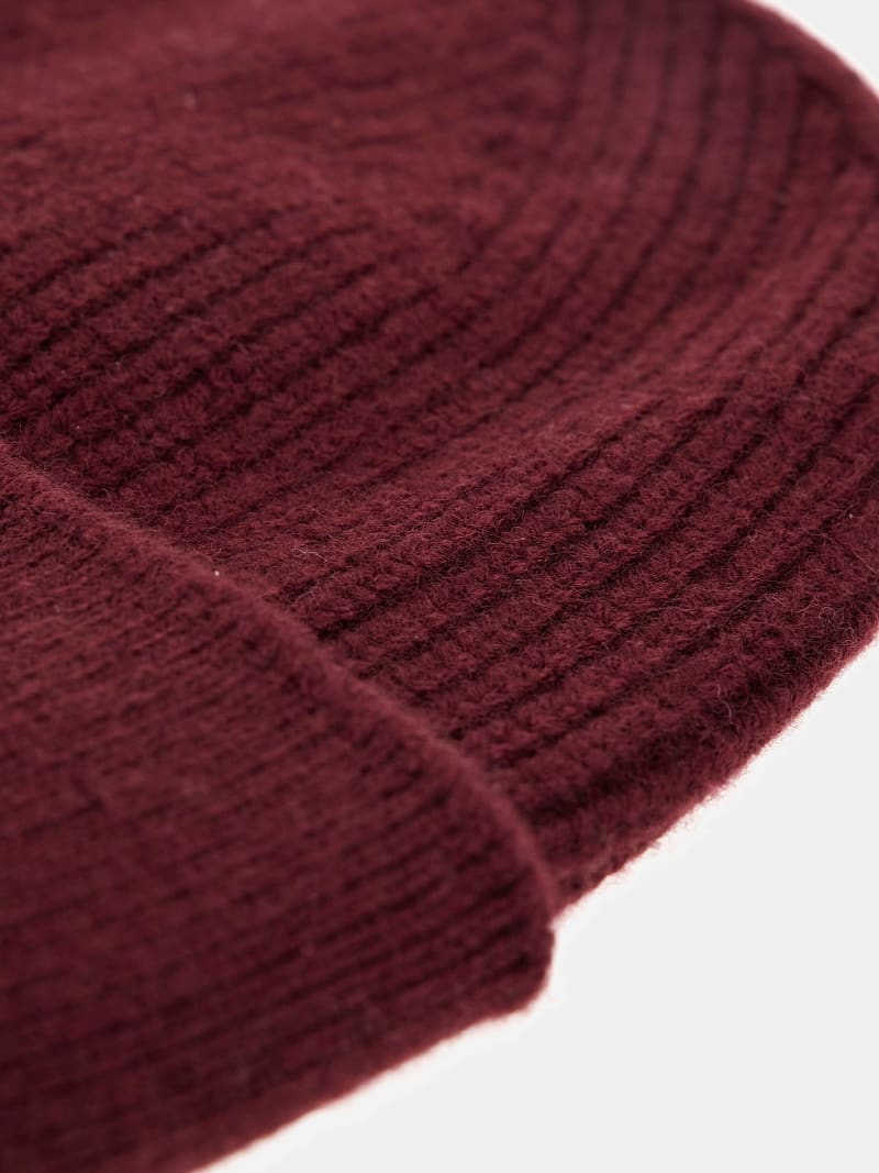 Guess Mütze Brenton Beige - Wollmütze Damen Größe M