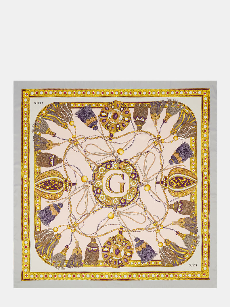 Tassel-print kefiah