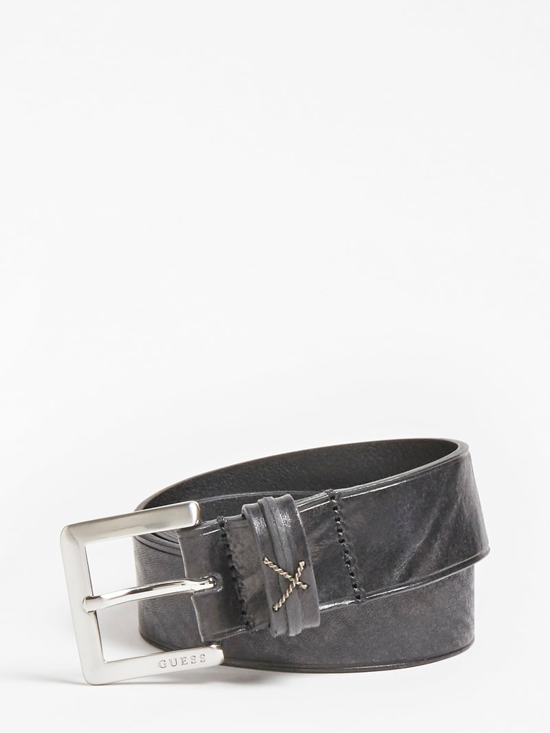 Luxe Real Leather Belt Guess Official Online Store