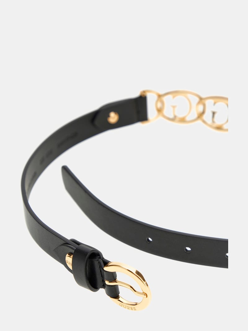 Ceinture Guess Logo 4G - Pour Femme - Style Jeans - Synthétique - Adjustable