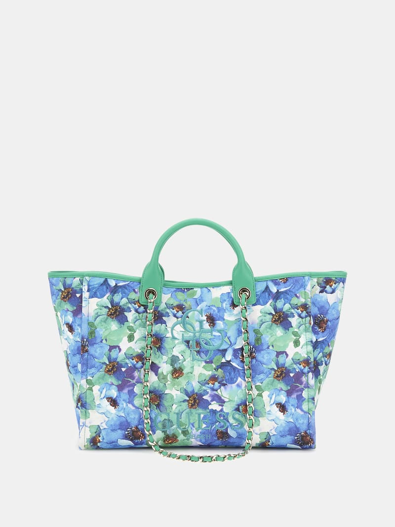 Bolsa de playa con estampado integral