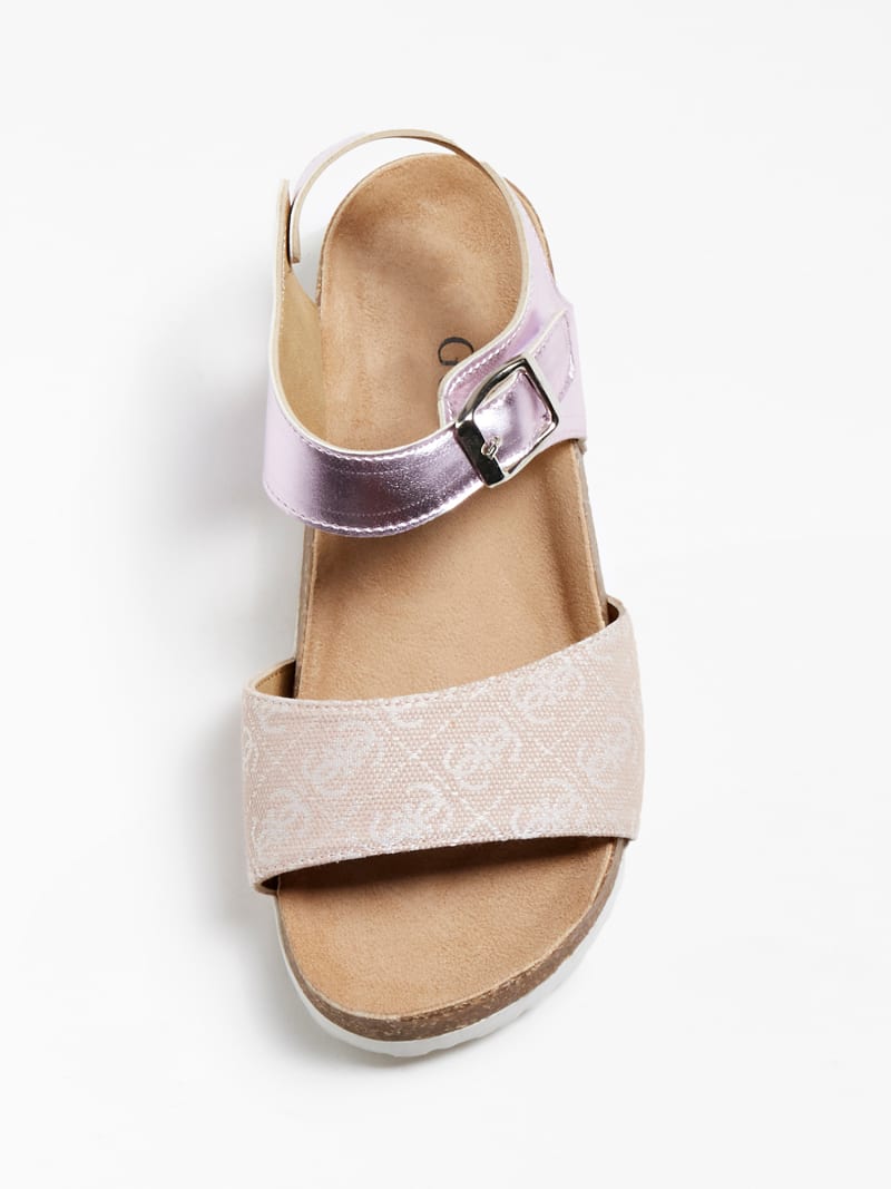 Scarlet Sandal With 4g Logo Strip 35 38 Guess Kids