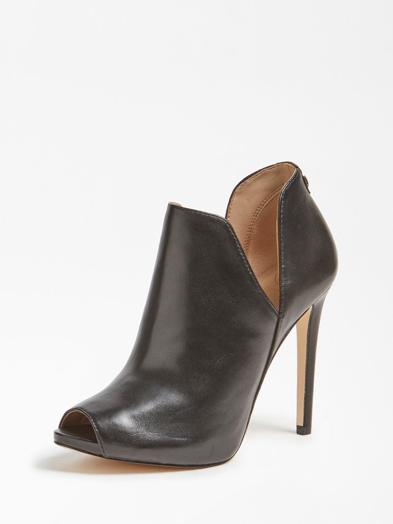 Aubry Real Leather Ankle Boot Guess Official Online Store