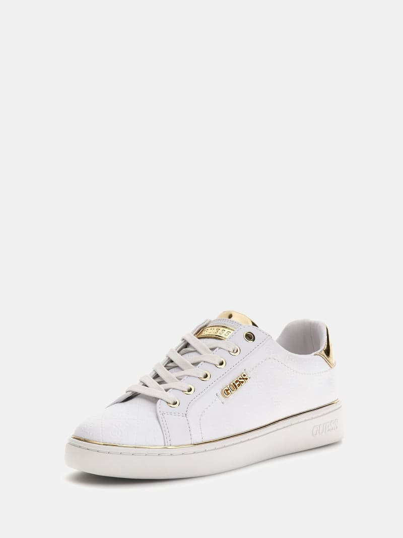 Guess beckie logo print sneaker best sale