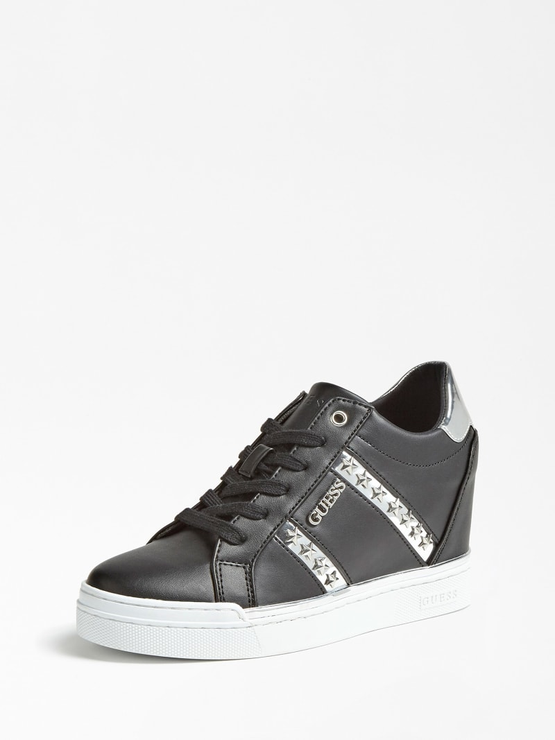 guess black high top sneakers