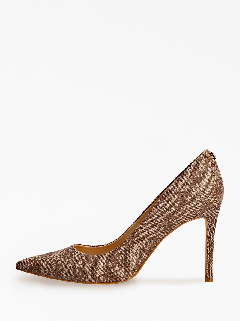 Guess deals logo heels