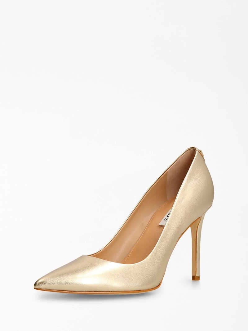 PIERA LAMINATED LEATHER COURT SHOE Guess Official Online