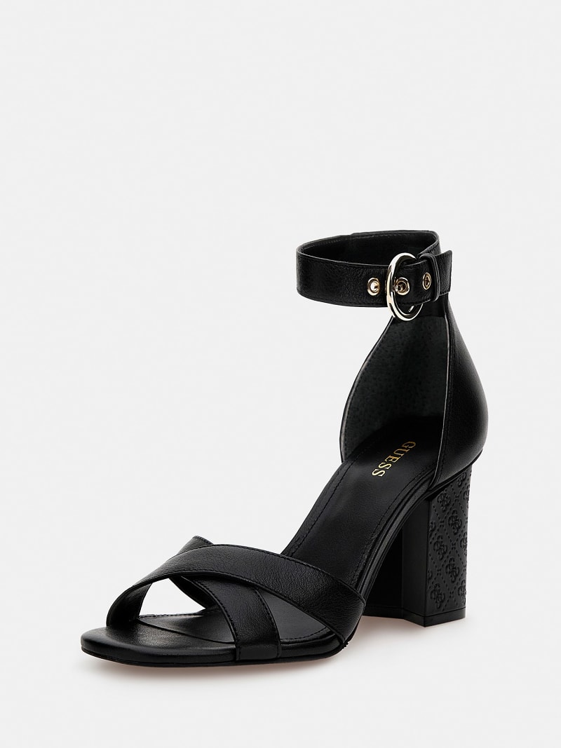 Black guess sandals 2025