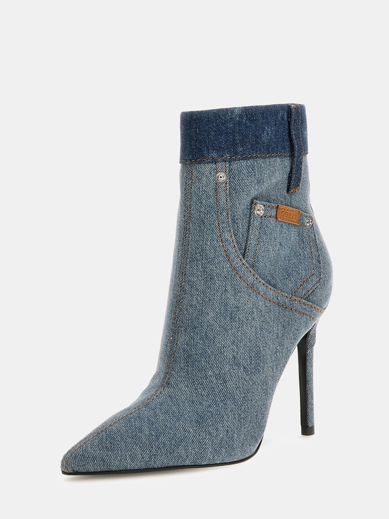 Denim ankle boots shop