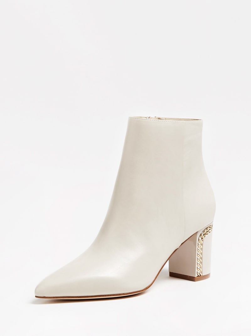 BLONDIE REAL LEATHER ANKLE BOOTS 