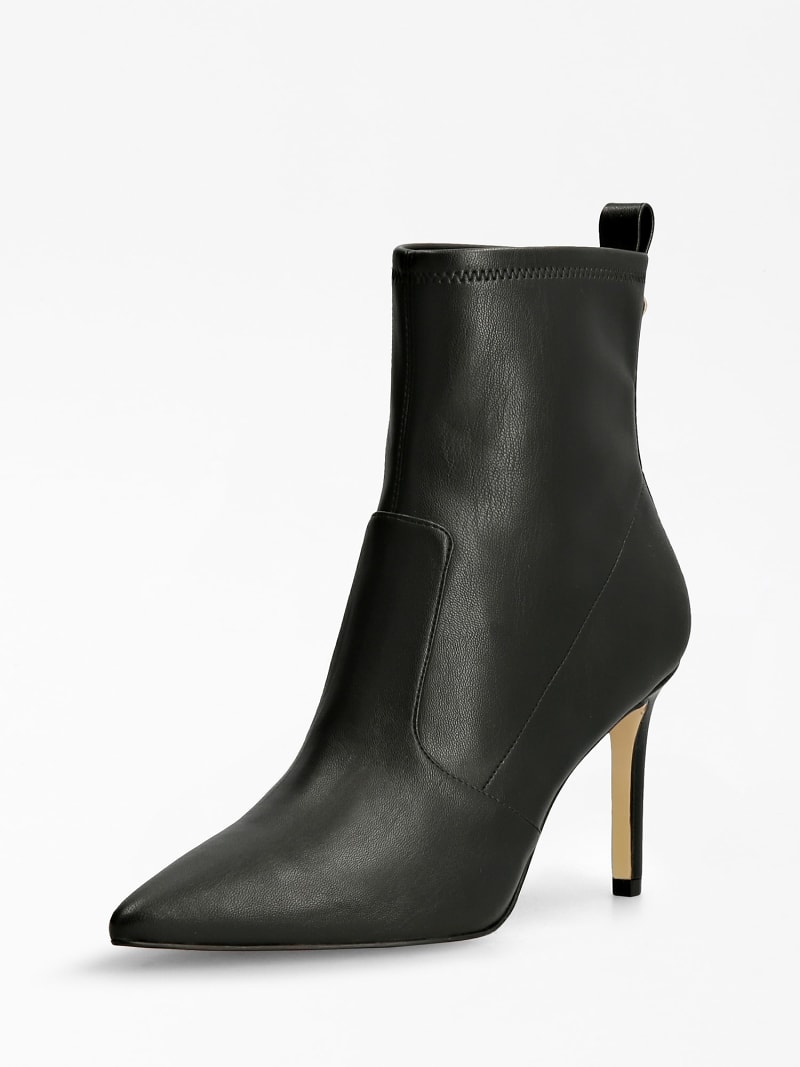 Faux leather ankle boots hot sale