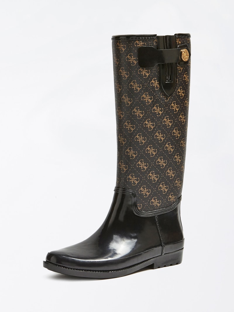 guess logo boots