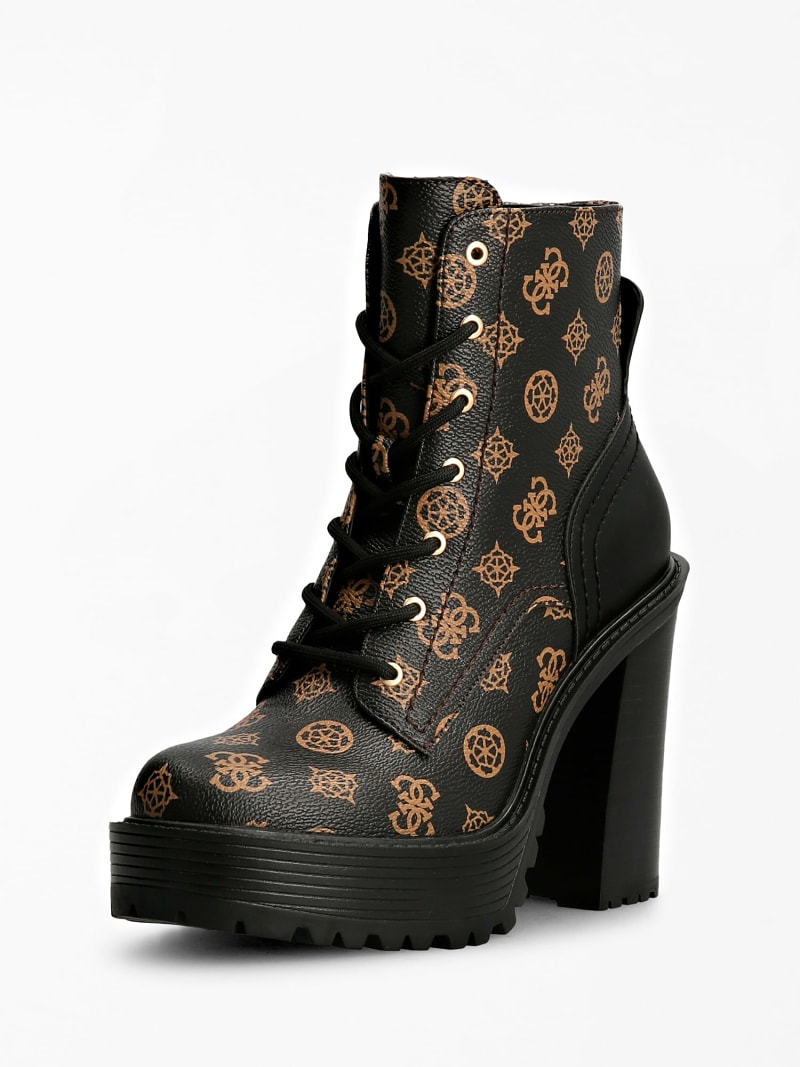 KALISSA 4G PEONY LOGO COMBAT BOOT