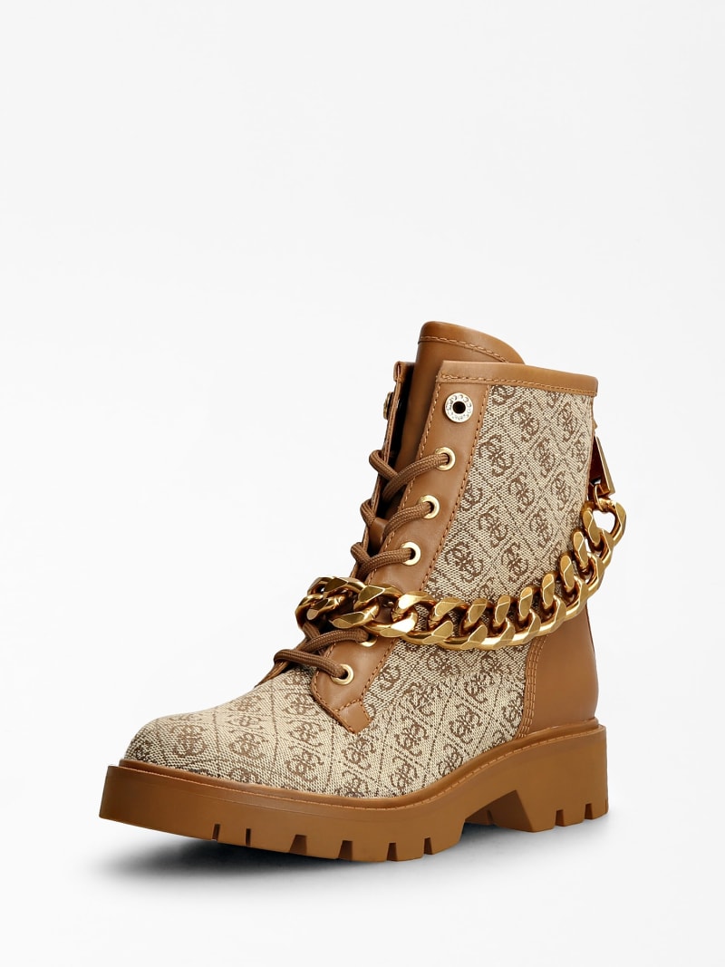 Guess logo boots on sale