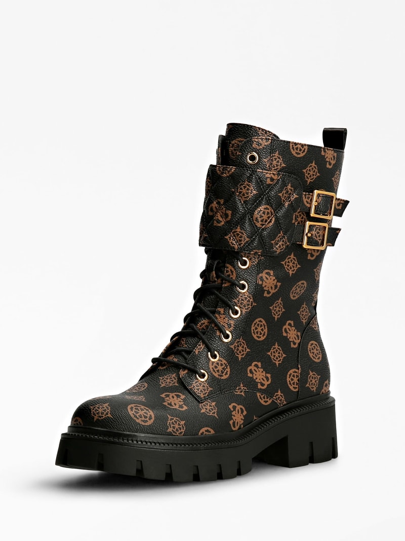 SERY 4G PEONY LOGO COMBAT BOOT