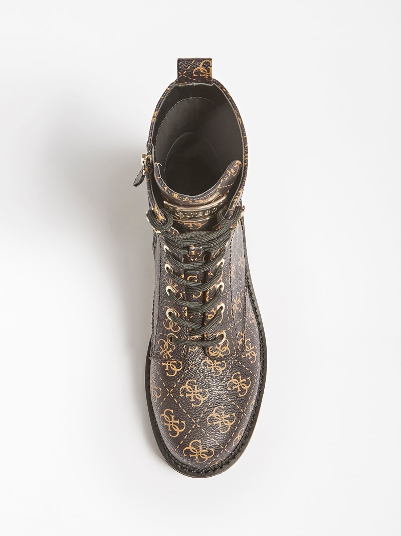 TALISI 4G LOGO COMBAT BOOT | Guess