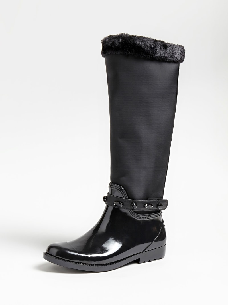 pludselig kolbe beslag CICELY GLOSSY RAIN BOOTS | Guess Official Online Store