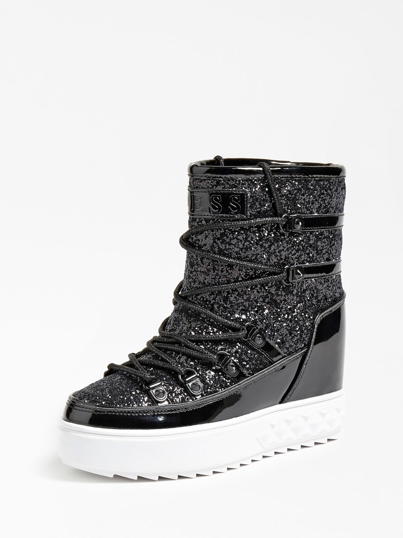 Freezyn Patent Glitter Low Boot Guess Official Online Store