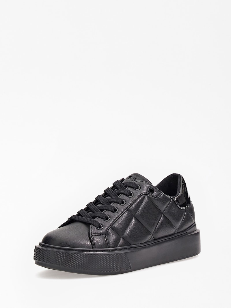 Guess black quilted sneakers deals