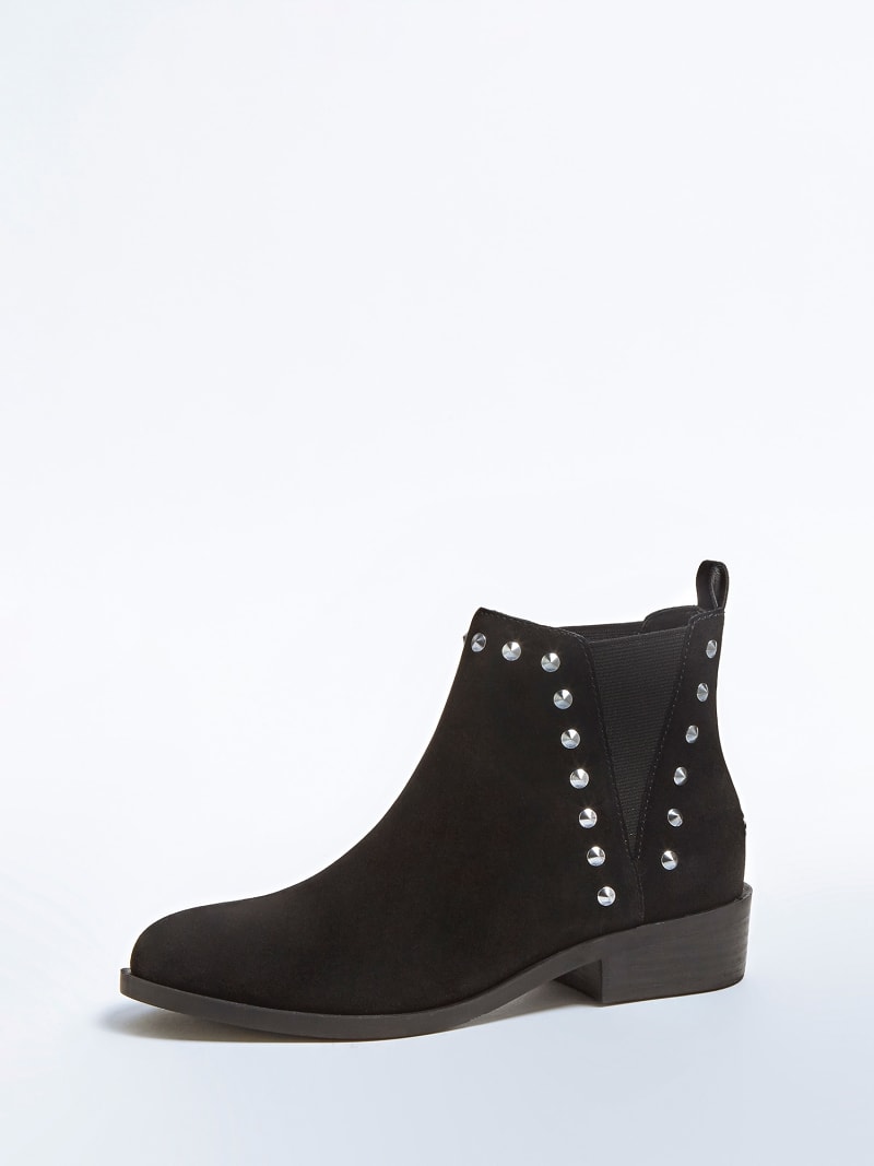 STIEFELETTE HUTTE ECHTES VELOURSLEDER MIT NIETEN | Guess ...