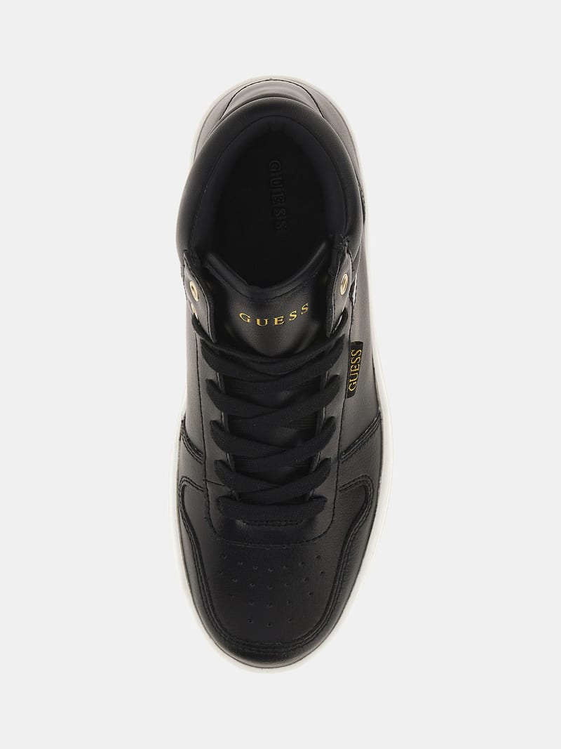 Guess black quilted sneakers top