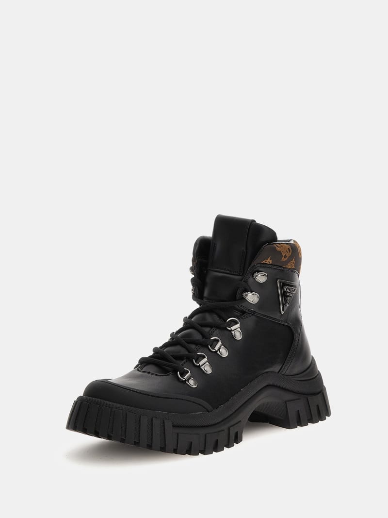 Guess Bota Militar Olinia Negro  Botas y Botines Mujer • Edtechinspired