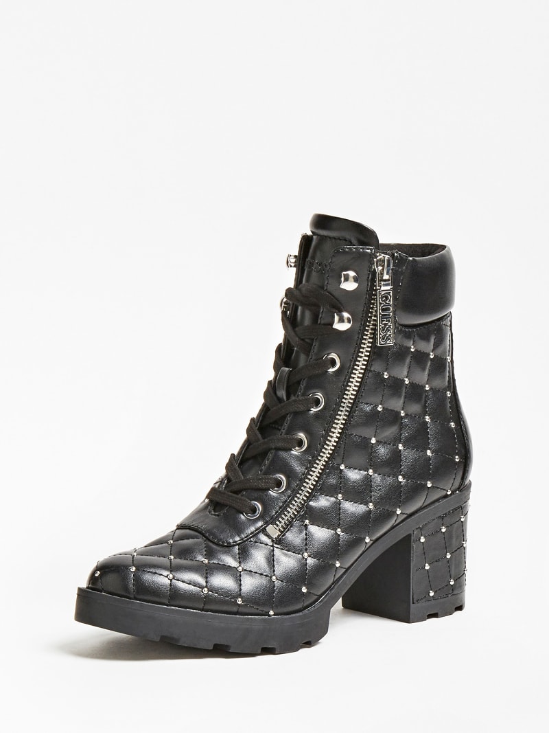 guess combat boots with rhinestones