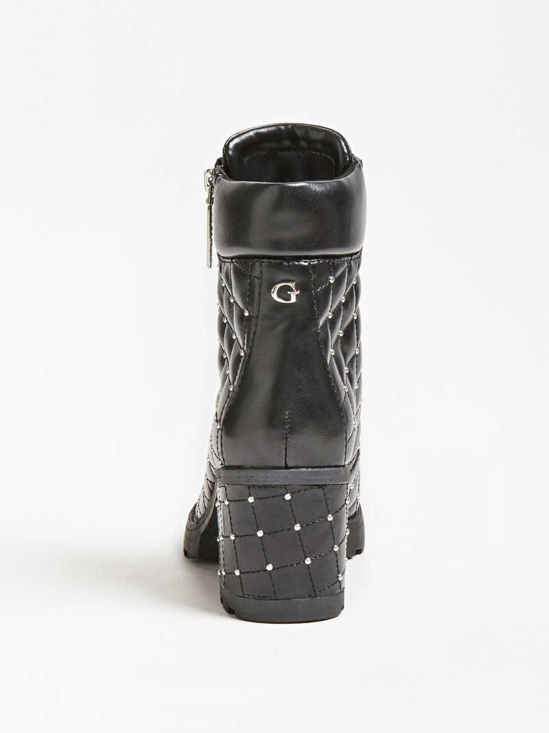 guess combat boots with rhinestones