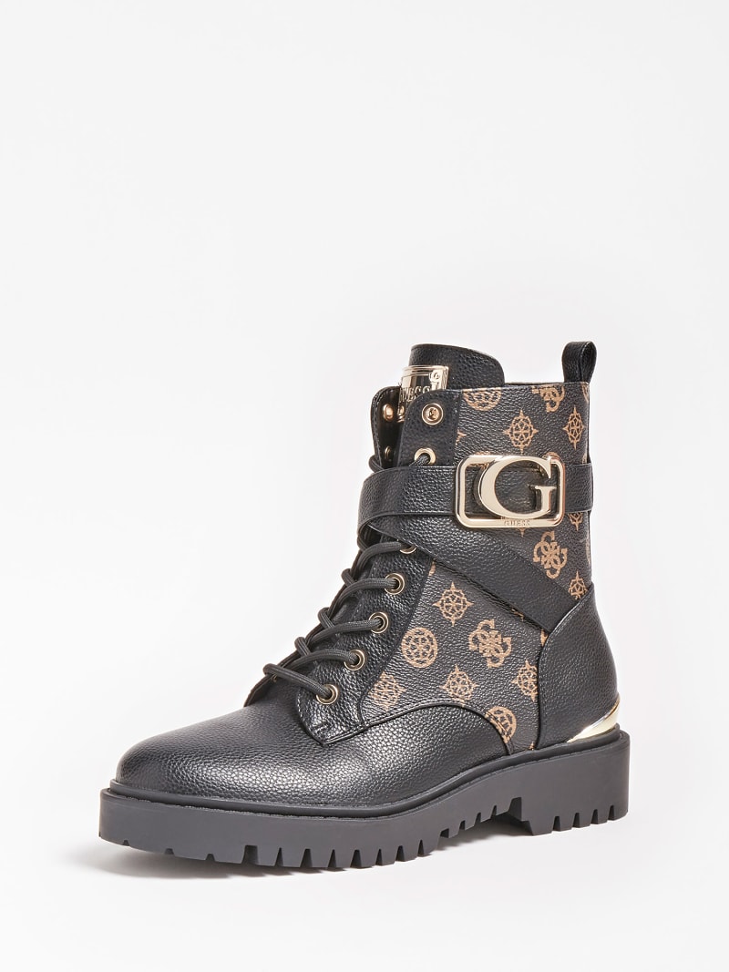 ORANA 4G LOGO PEONY COMBAT BOOT | GUESS