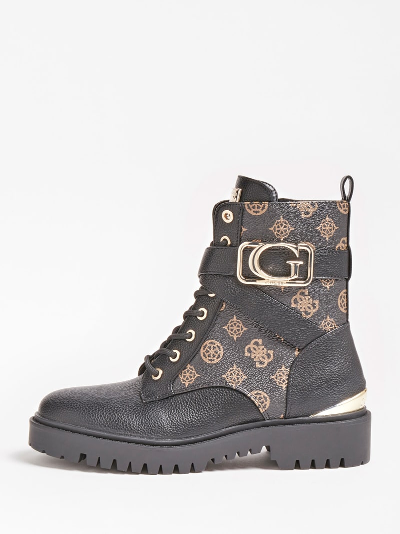 ORANA 4G LOGO PEONY COMBAT BOOT | Guess 