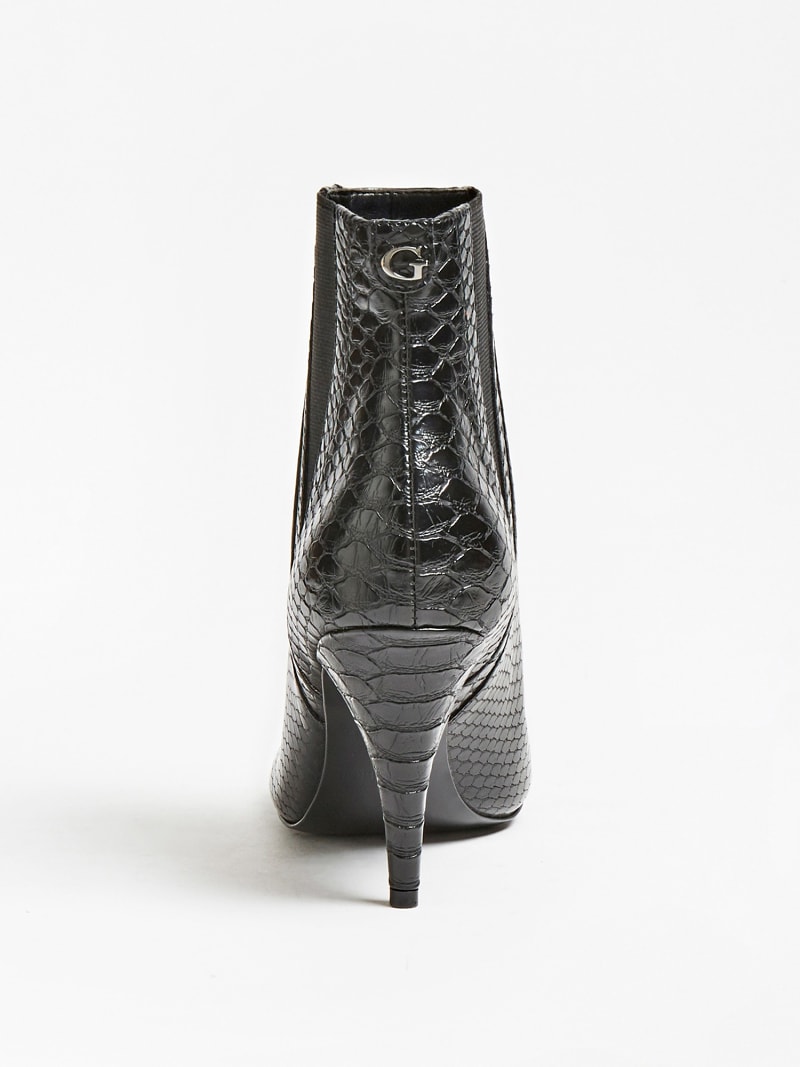 Bottines Rashel Effet Python Boutique Guess Officielle En Ligne