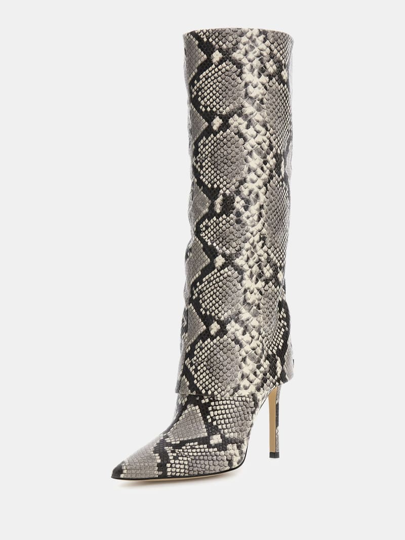 Faux python booties sales