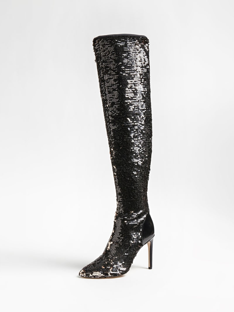 guess sequin boots