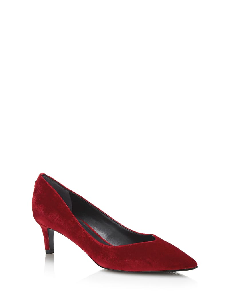 velvet court shoes