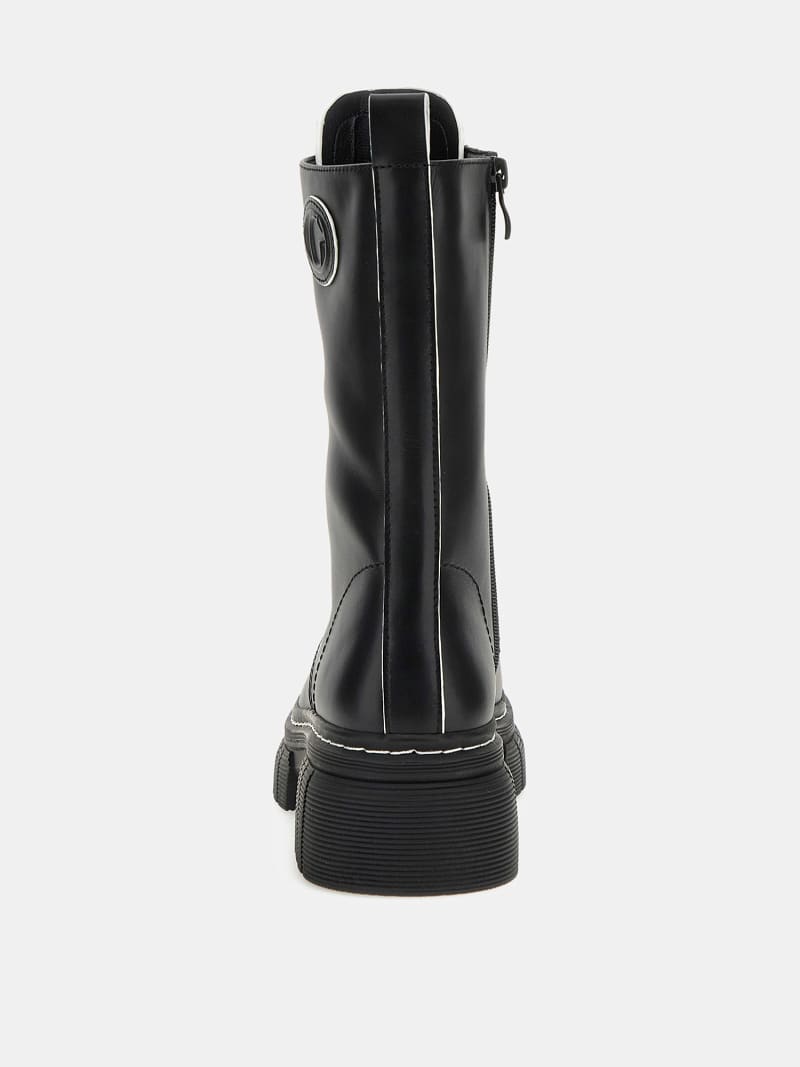 GUESS Anita genuine leather combat boot Women