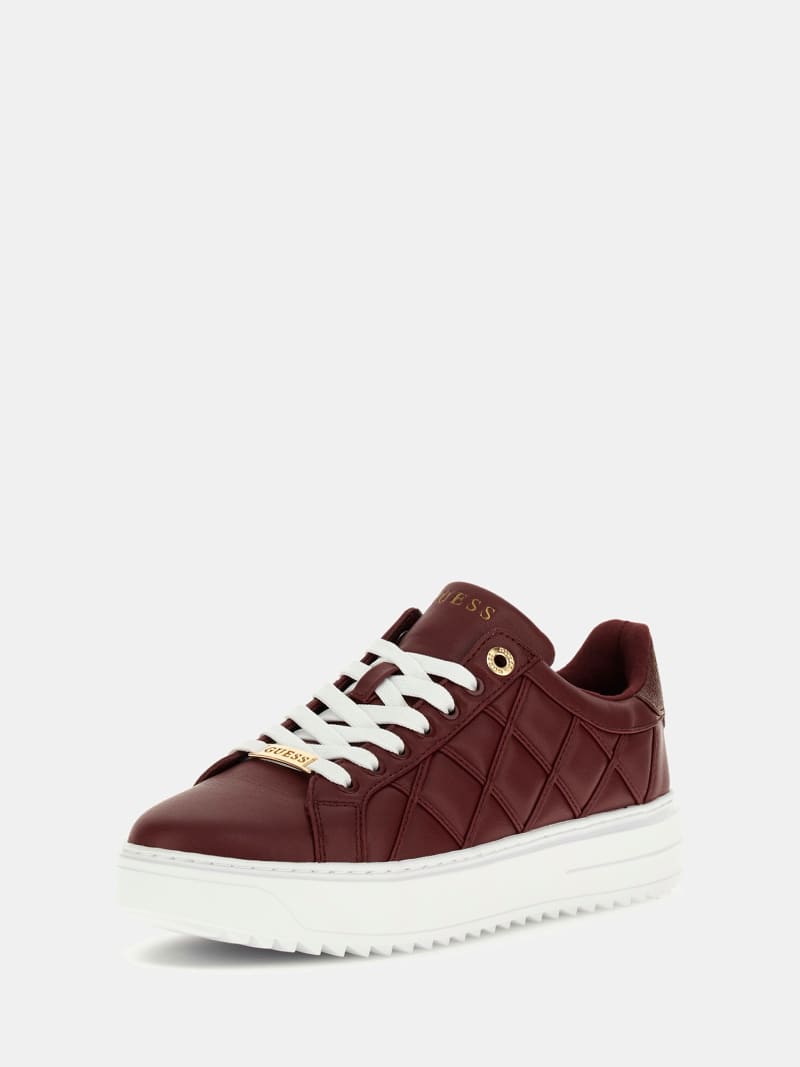 Guess burgundy shoes deals