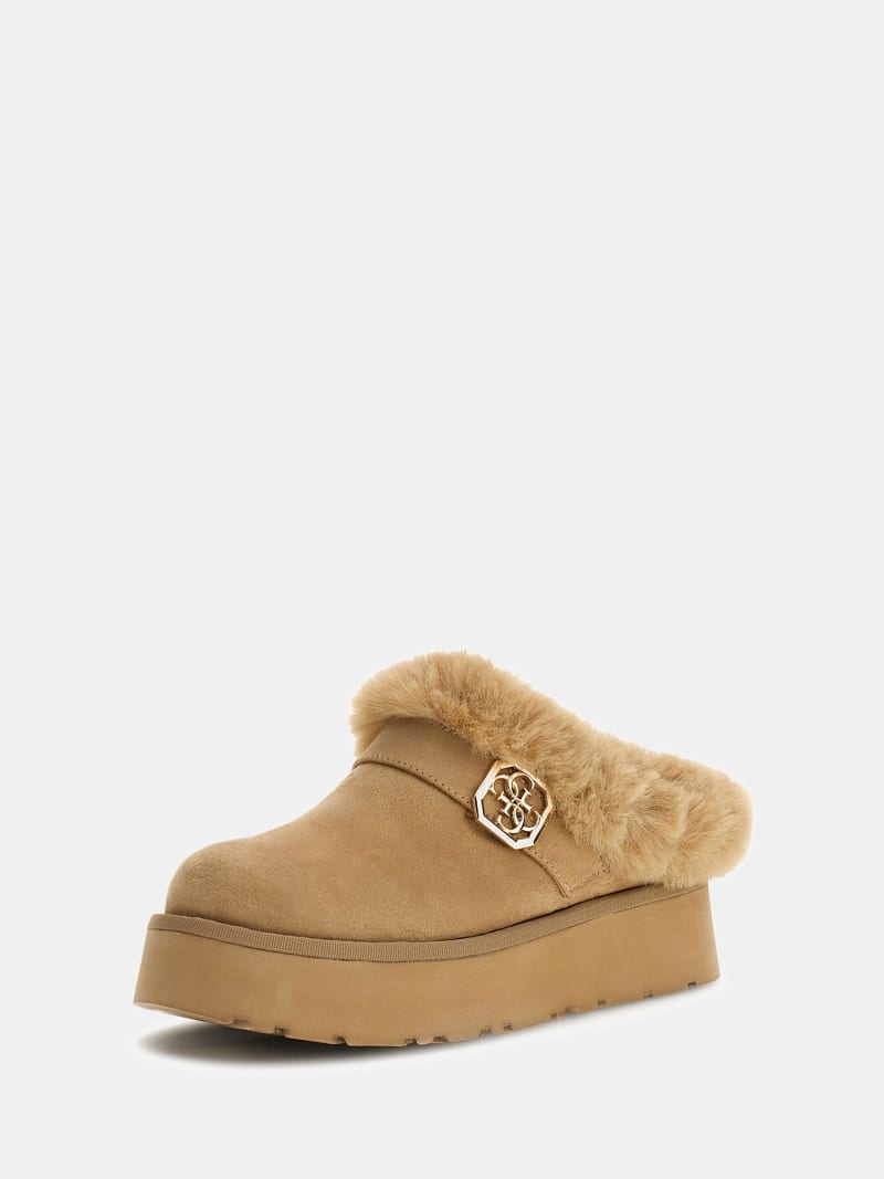 GUESS® Sabot Dolmana pelliccia sintetica Donna