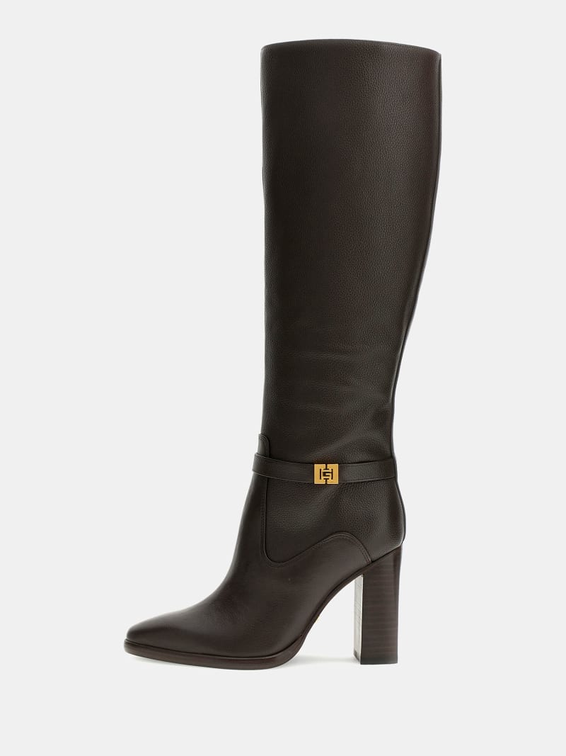 Guess gandy leather boots best sale