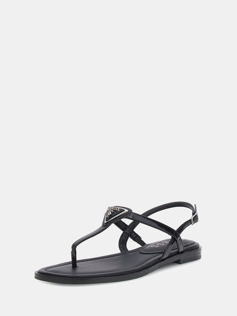 Rainey teenslipper sandalen lak