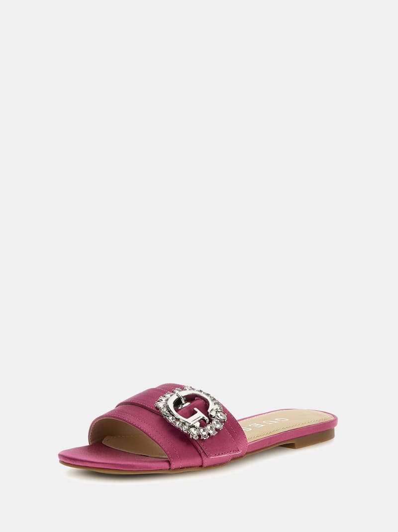 Pink guess sandals best sale