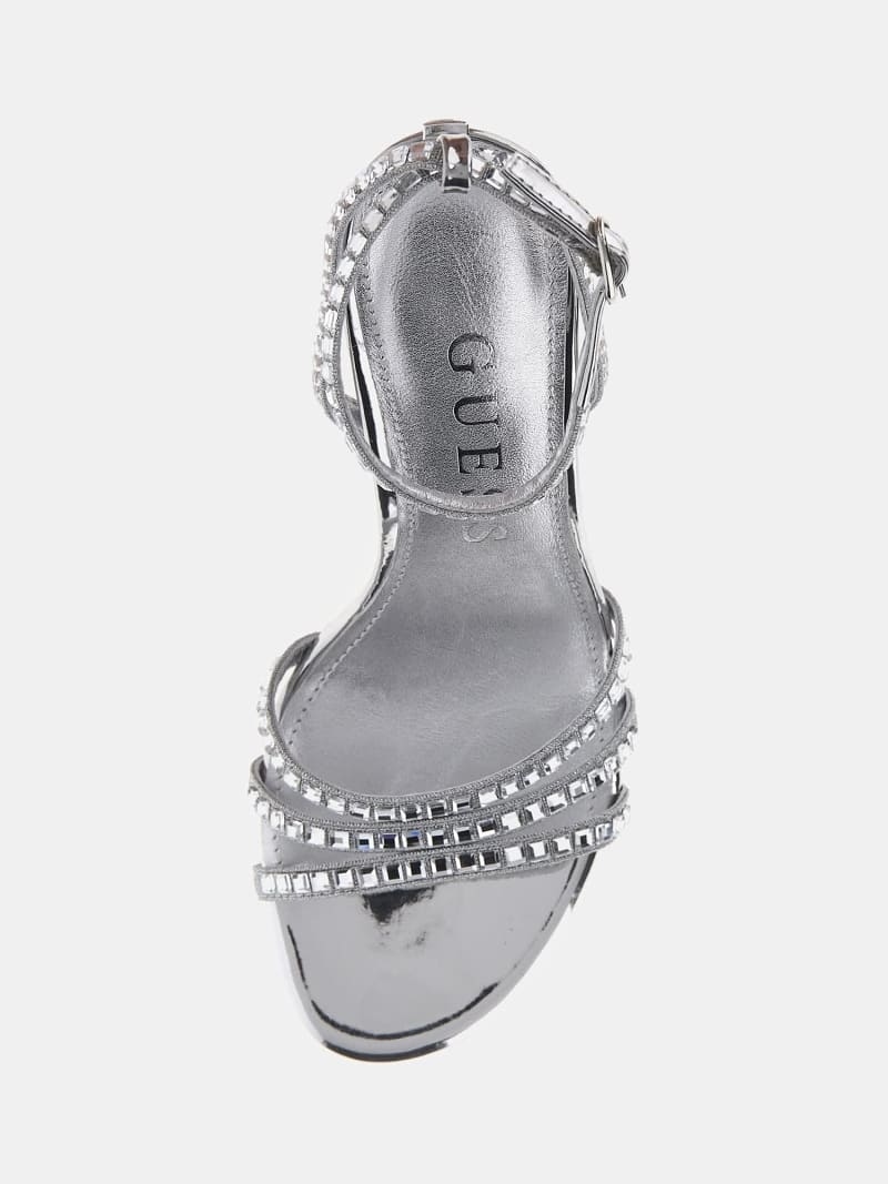 Guess discount silver sandals