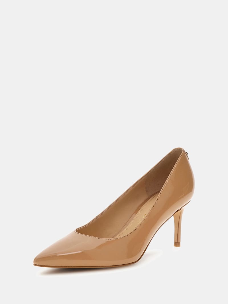 Bravo patent leather court shoes